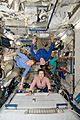 STS-131 Metcalf-Lindenburger, Poindexter, Wilson, Yamazaki at Kibo