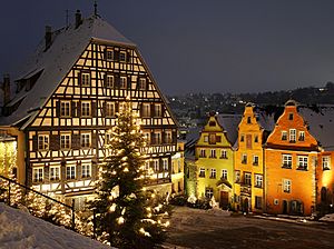 Schwäbisch Hall in winter