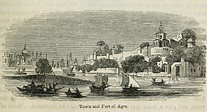 Town and port at agra