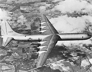 XB-36 first flight