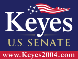 Alan Keyes 2004 sign
