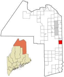 Location of Bridgewater, Maine