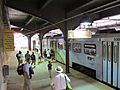 Baltimore Light Rail train at Penn Station, July 2012