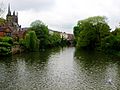 Church of All Saints along the River Leam in Leamington Spa, Warwickshire