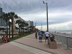 Daytona Beach boardwalk looking north