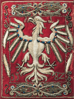 Embroidered Polish eagle by Anna Jagiellon