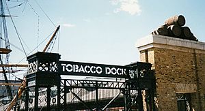 Entrance to Tobacco Dock