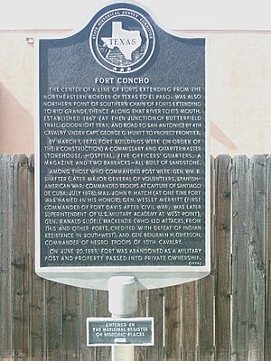 Fort concho plaque