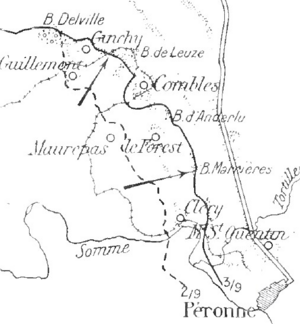 French and British advances on the flanks Combles, 3-9 September 1916