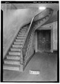 Historic American Buildings Survey W. N. Manning, Photographer, June 14, 1935 STAIRWAY AND REAR HALL DOOR - Solomon Siler House, U.S. Highway 231, Orion, Pike County, AL HABS ALA,55-ORIO,5-6