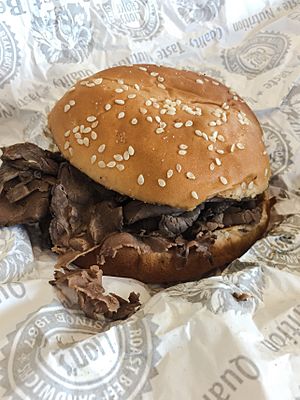 Lion’s Choice Original Roast Beef Sandwich cooked well done