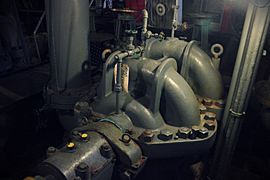 One of four two-stage centrifugal DeLaval Marine Fire Pumps on Fireboat Firefighter