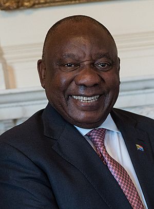 Prime Minister Sunak met with President Ramaphosa of South Africa in Number 10 - 2022 (cropped).jpg