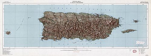 Puerto Rico Map Topographic fixed