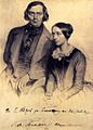 Robert u Clara Schumann 1847