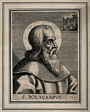 Saint Polycarp. Engraving. Wellcome V0032929