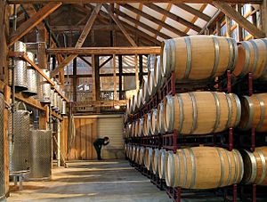 Unionville Vineyards Barrel Room