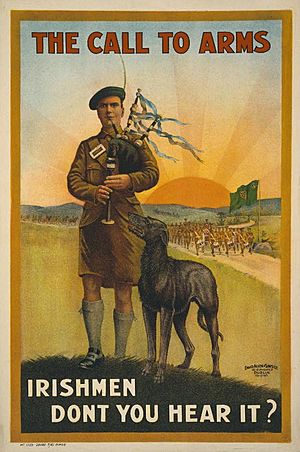 WWI Irish recruiting poster LOC cph.3g10979