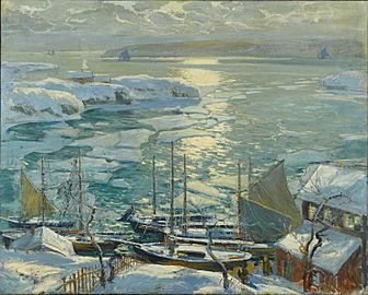 Brooklyn Museum - The Old Ships Draw to Home Again - Jonas Lie - overall