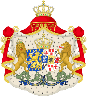 Coat of Arms of Emma of Waldeck and Pyrmont, Queen of the Netherlands