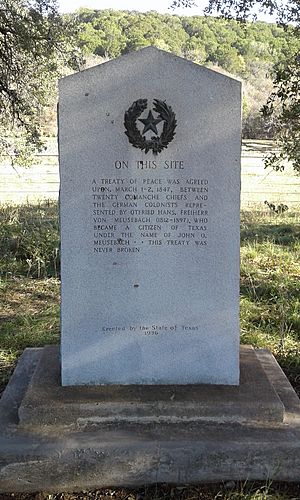 Comanche Indian Treaty historical marker