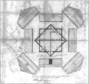Design of the town of York blockhouses, 1799 -a