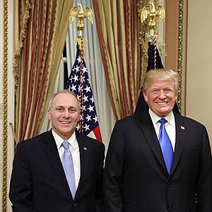 Donald Trump with Steve Scalise