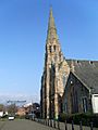 Front face and spire of Kinning Park Parish Church - geograph.org.uk - 693435