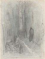 Gustave Doré, A Backstreet in London, 1868, NGA 141211