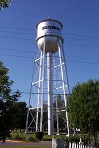 Old Independence water tower