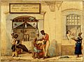 Jean Baptiste Debret - Loja de barbeiros, 1821