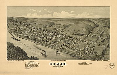 Map of Roscoe PA 1902