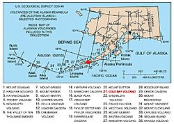 Map of alaska volcanoes cold bay