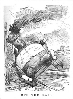 Off the Rail (Punch Cartoon)
