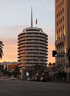 Capitol Records sunset
