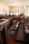 Courtroom, old Pinal courthouse