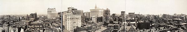 Downtown Philadelphia Pano 1913