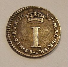 ENGLAND, JAMES II 1687 -MAUNDY MONEY, ONE PENNY a - Flickr - woody1778a