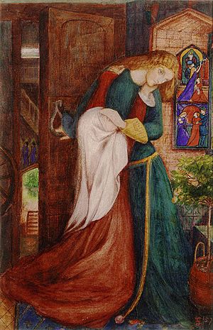 Elizabeth Siddal - Lady Clare (watercolour)