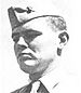black and white headshot of Francis Pierce in his military uniform