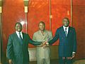 Général Embalo main dans la main avec Guillaume Soro et Laurent Gbagbo