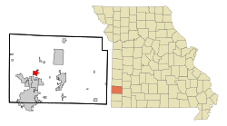 Location of Oronogo, Missouri