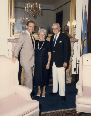 Joe Biden and his parents in the 1970s