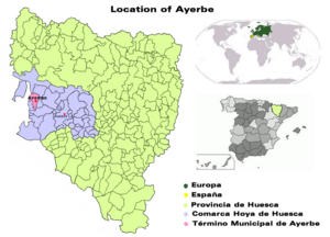 Location of Ayerbe