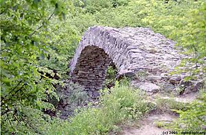 Medieval bridge at Rkoni Monastery, Kaspi