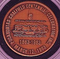 Pocahontas Coalfield Centennial Celebration medal