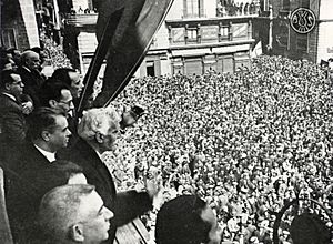 Proclamació Segona República Francesc Macià. Amadeu Aragay. 14 abril 1931