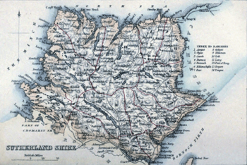 Sutherland 1861 map