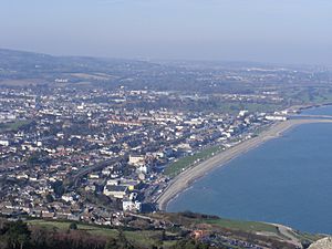 The town as seen from Bray Head