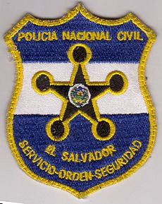 El salvador police patch
